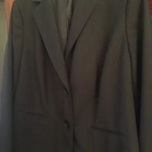 Kasper suit jacket blazer black 18W